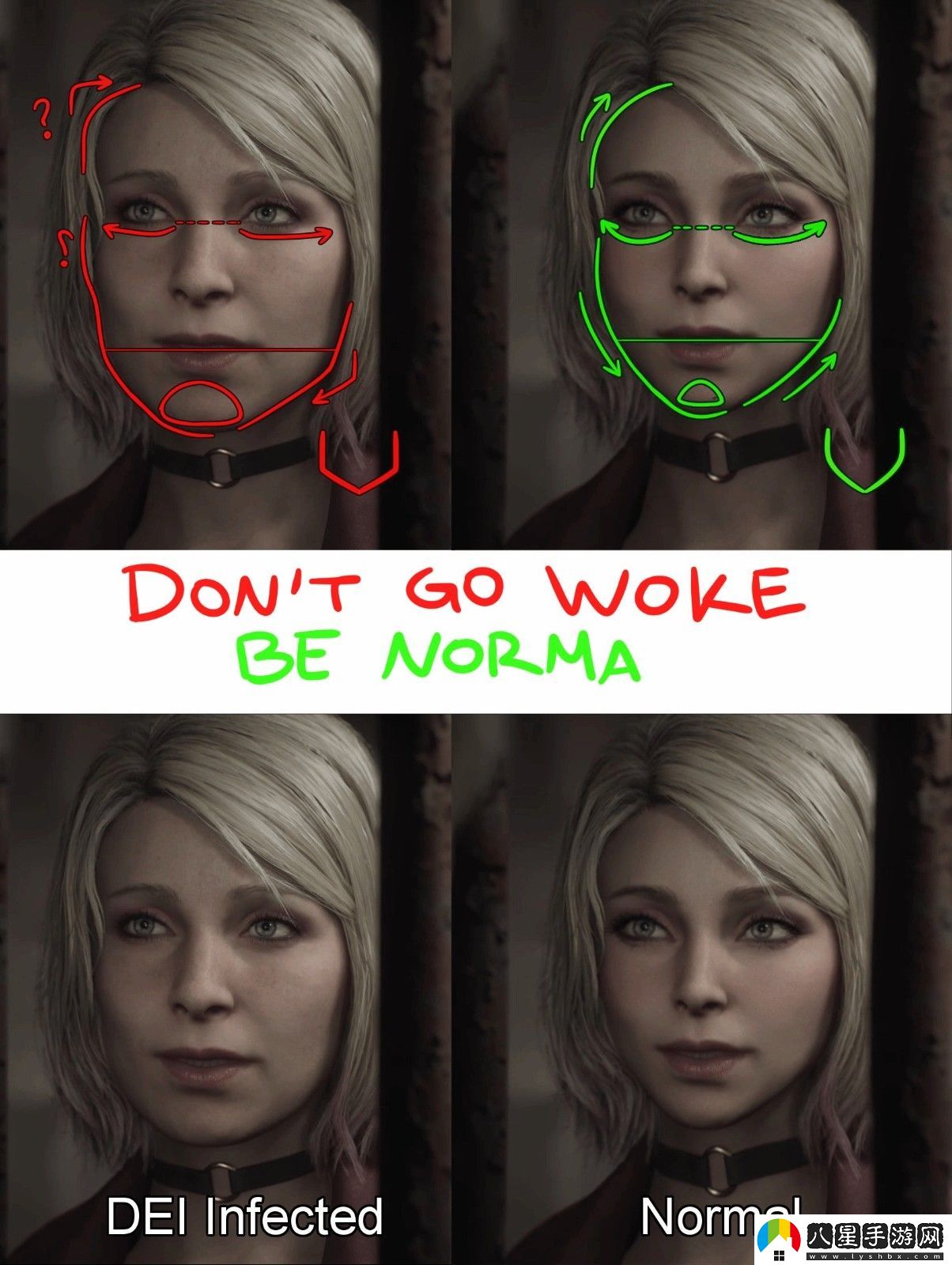 被正確化的游戲女性角色丑在哪兒？如何才能變得正常