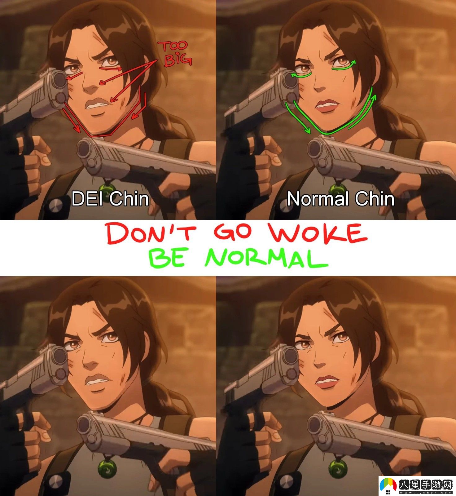 被正確化的游戲女性角色丑在哪兒？如何才能變得正常