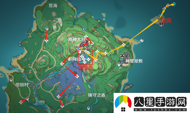 原神5.0鬼兜蟲(chóng)采集路線