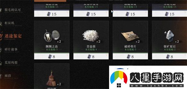 重返未來(lái)1999洞悉材料有哪些