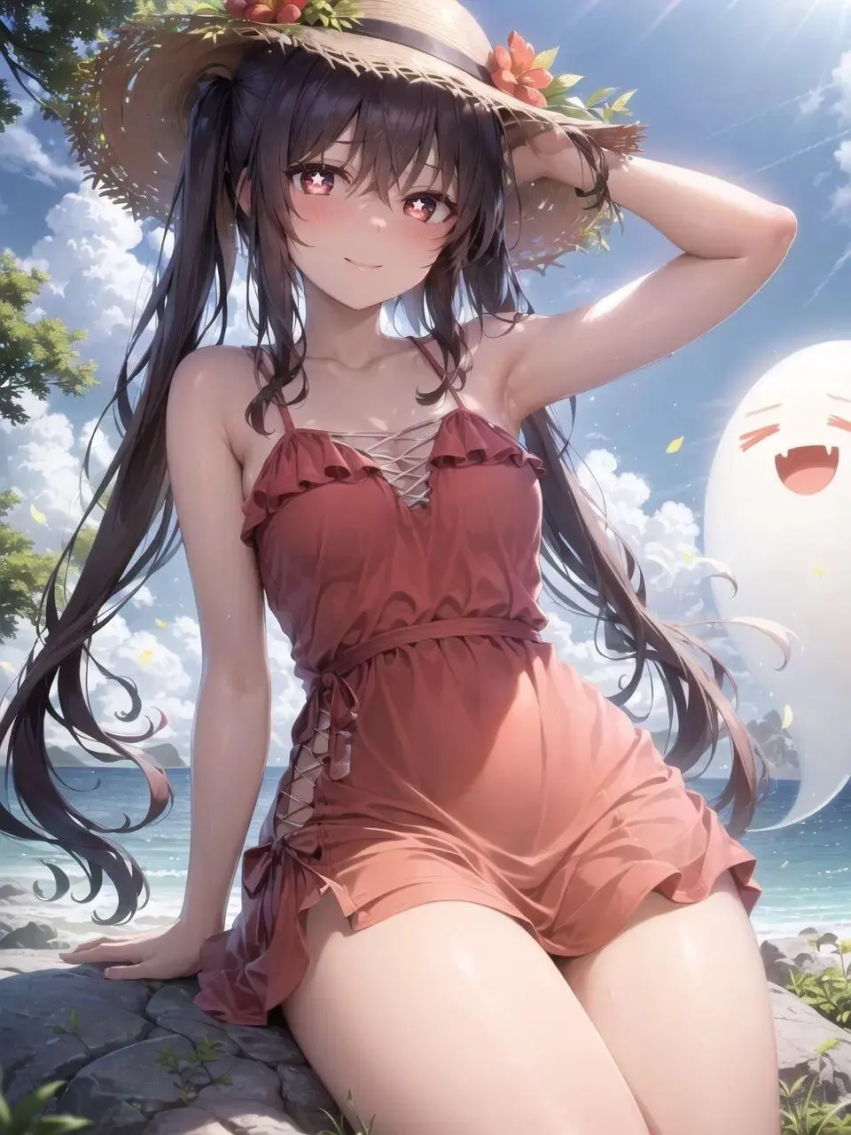 原神胡桃流口水圖片分享