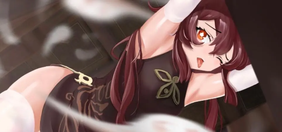 原神胡桃流口水圖片分享