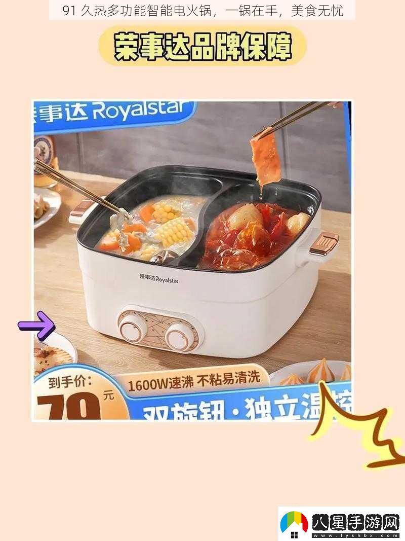 91久熱多功能智能電火鍋一鍋在手美食無憂