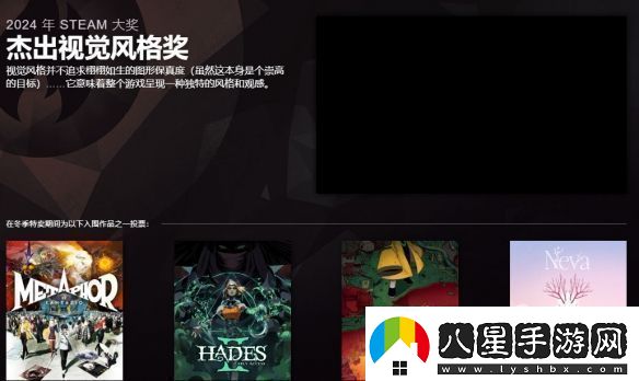 2024年Steam大獎(jiǎng)入圍名單公布