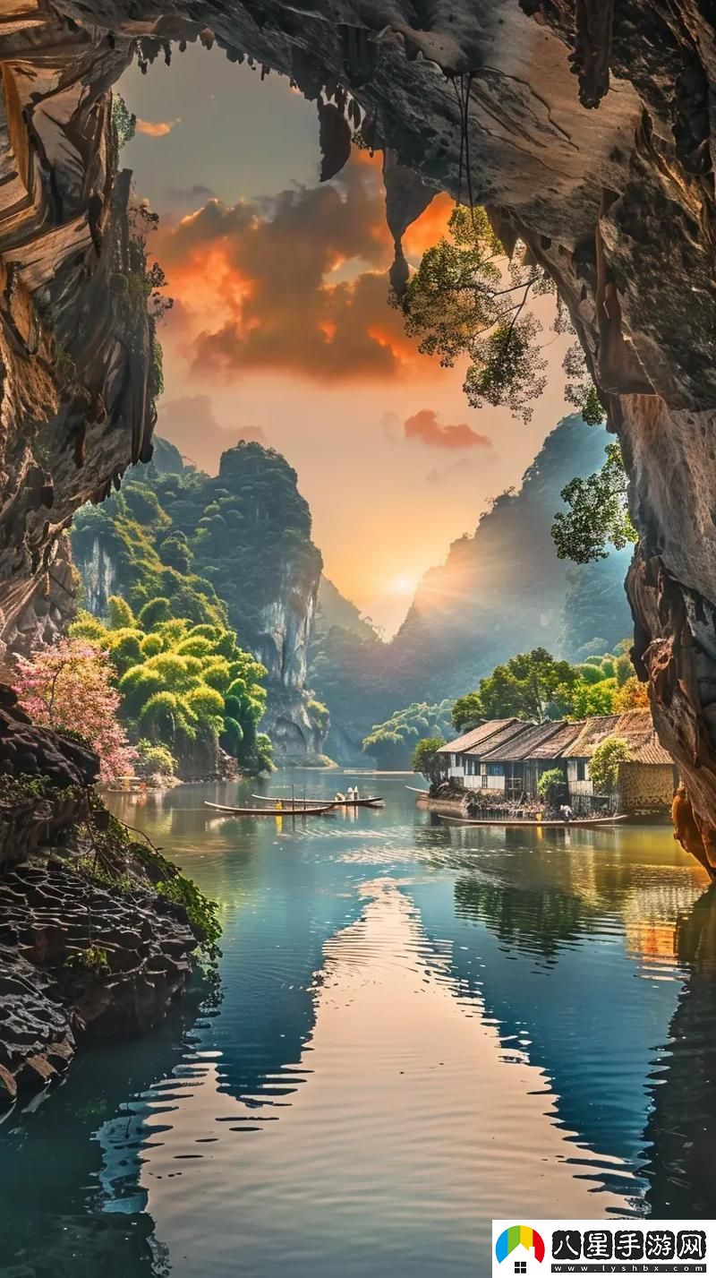 母親的桃花源里流水