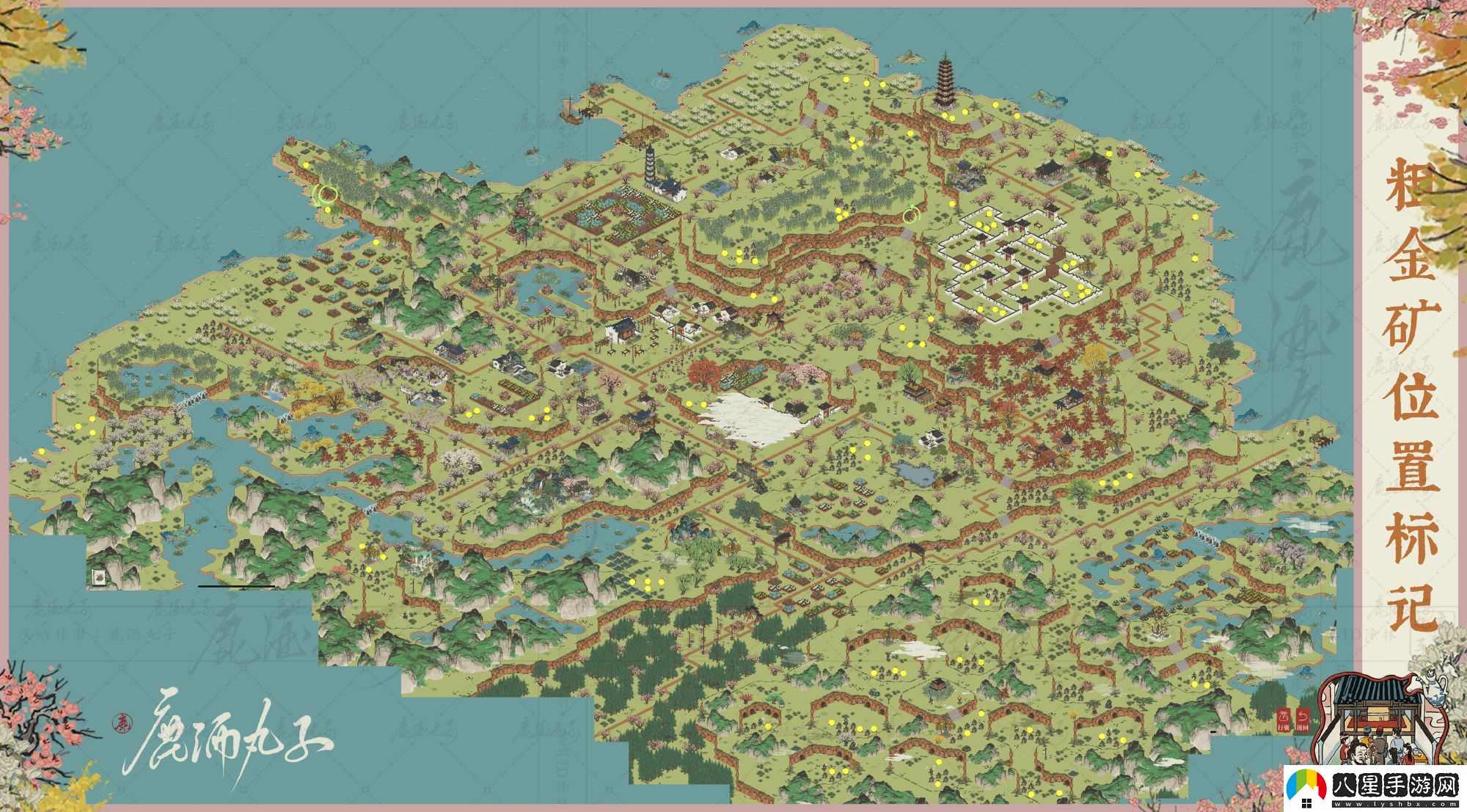 江南百景圖靈貓花中眠神秘雕像位置解析