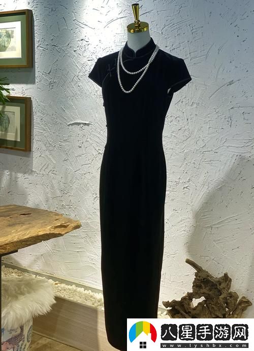 老師黑色雙開真絲旗袍恩施MBA上線